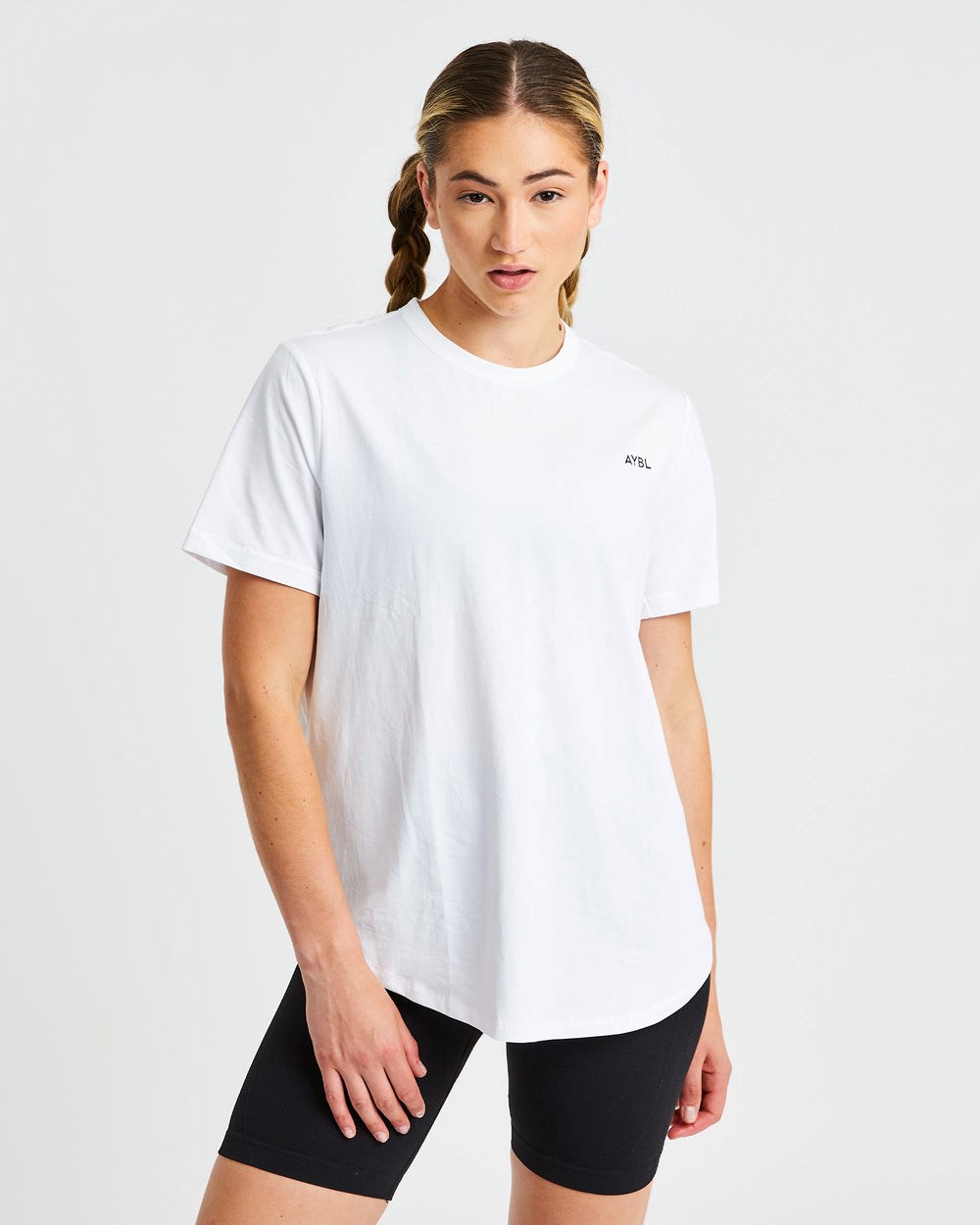 AYBL Everyday Oversized T Shirt Białe | 248591-QSA