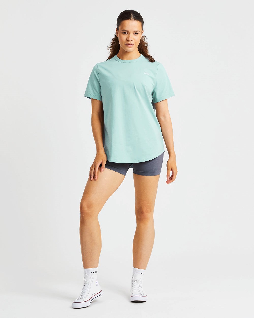 AYBL Everyday Oversized T Shirt Soft Sage | 317592-ZDC