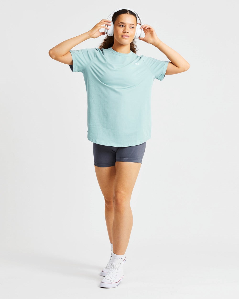 AYBL Everyday Oversized T Shirt Soft Sage | 317592-ZDC