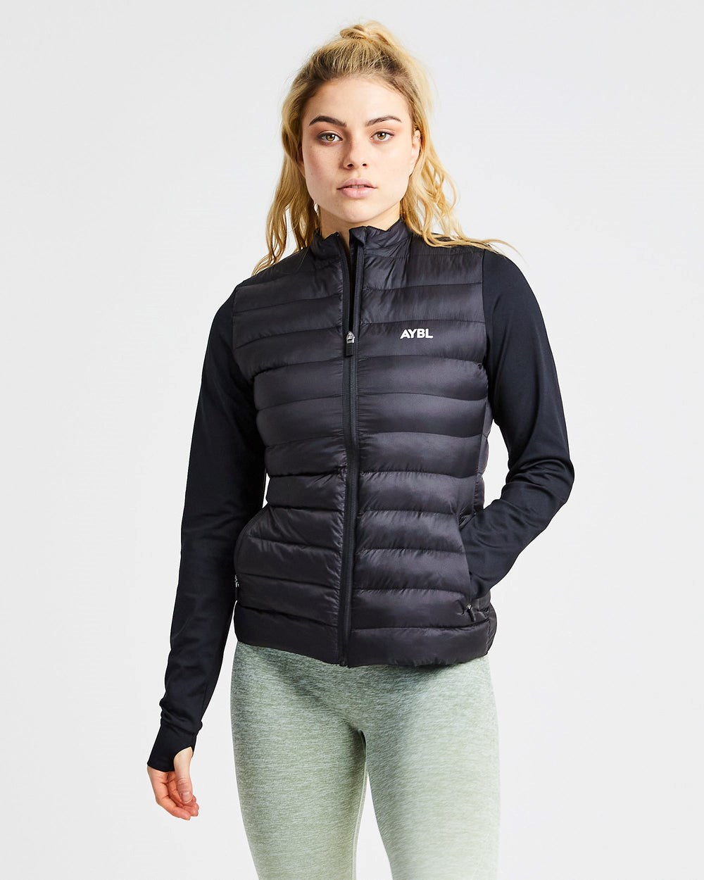 AYBL Everyday Watowany Jacket Czarne | 278639-BTF