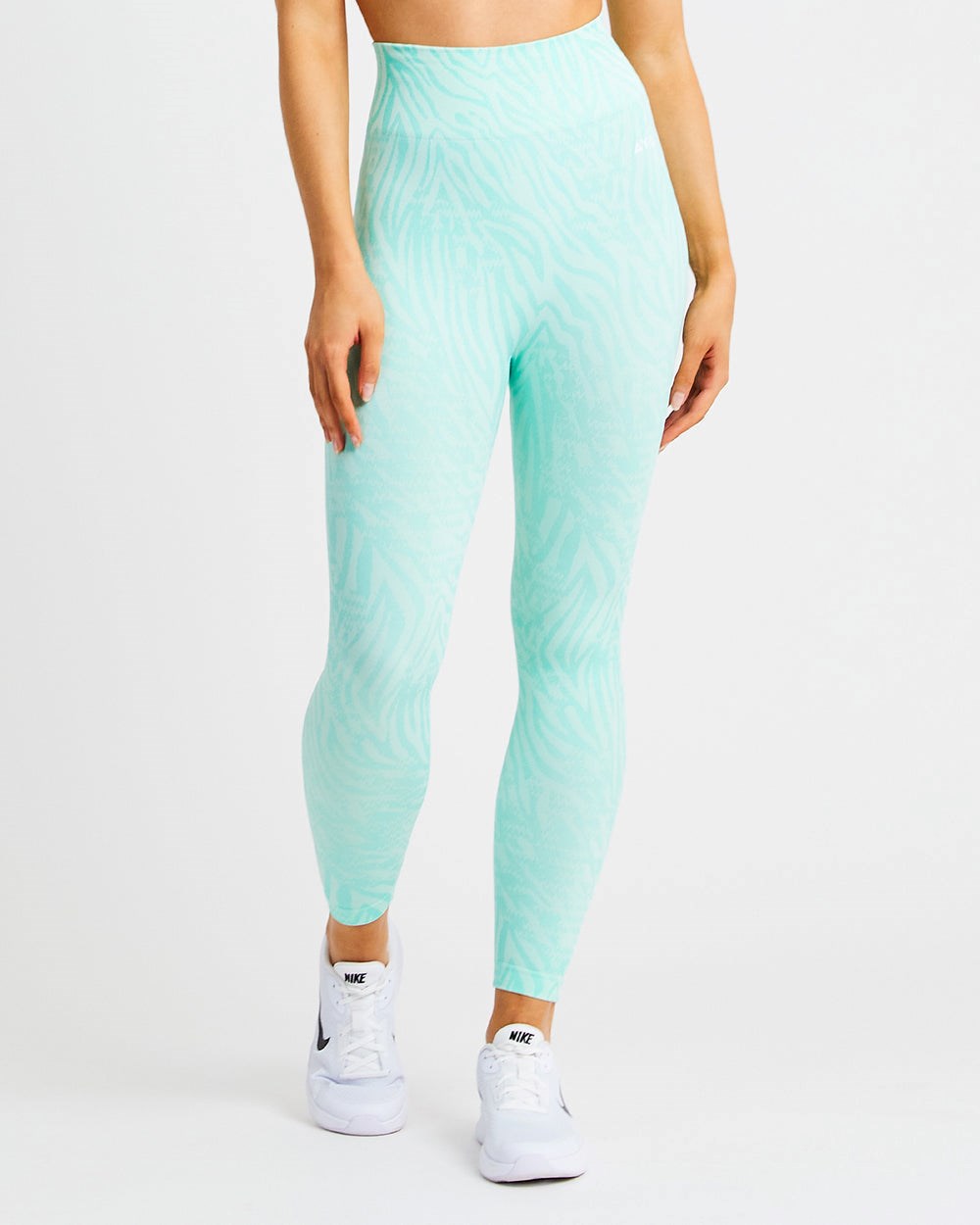 AYBL Evolve Animal Seamless Leggings Mięta Zielone | 936718-TJZ