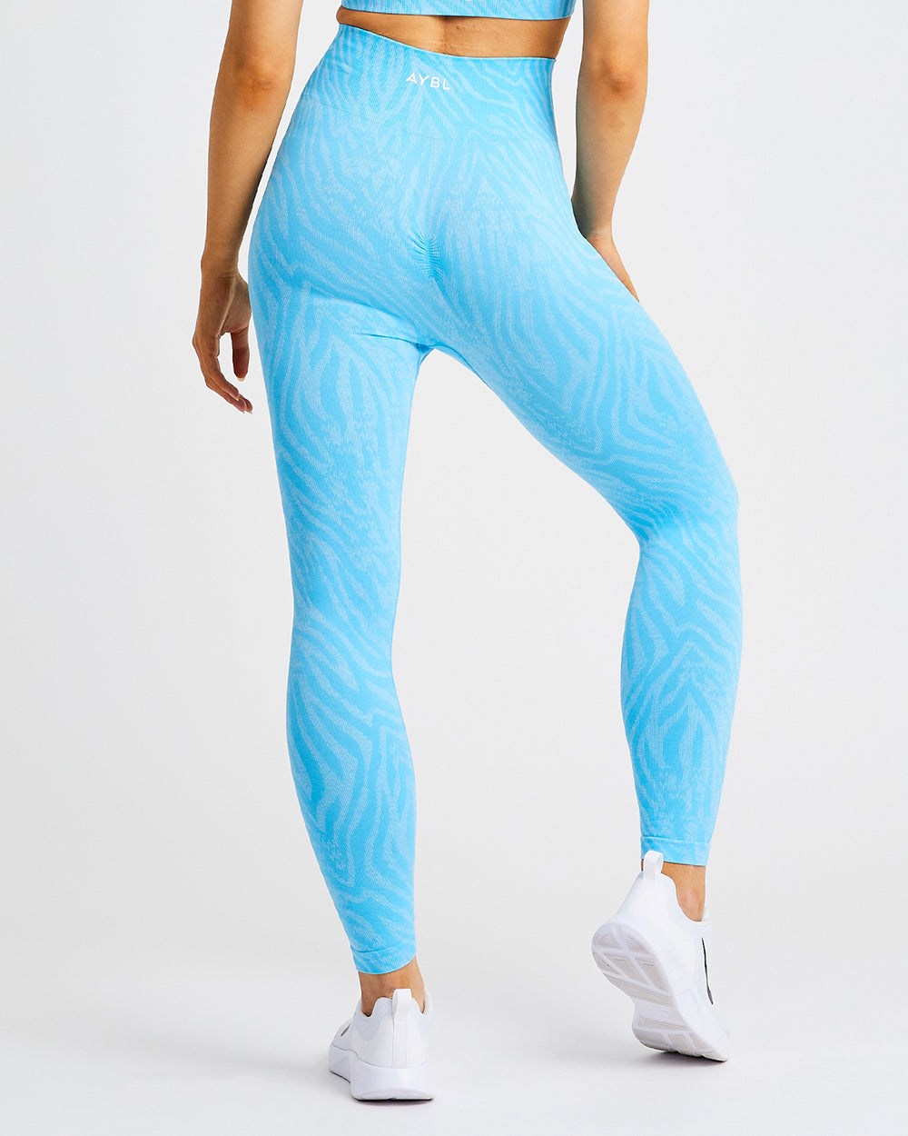 AYBL Evolve Animal Seamless Leggings Niebieskie | 593847-TQX