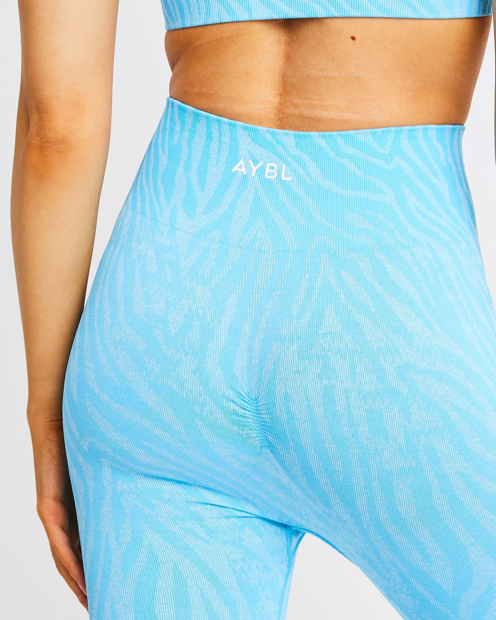 AYBL Evolve Animal Seamless Leggings Niebieskie | 593847-TQX