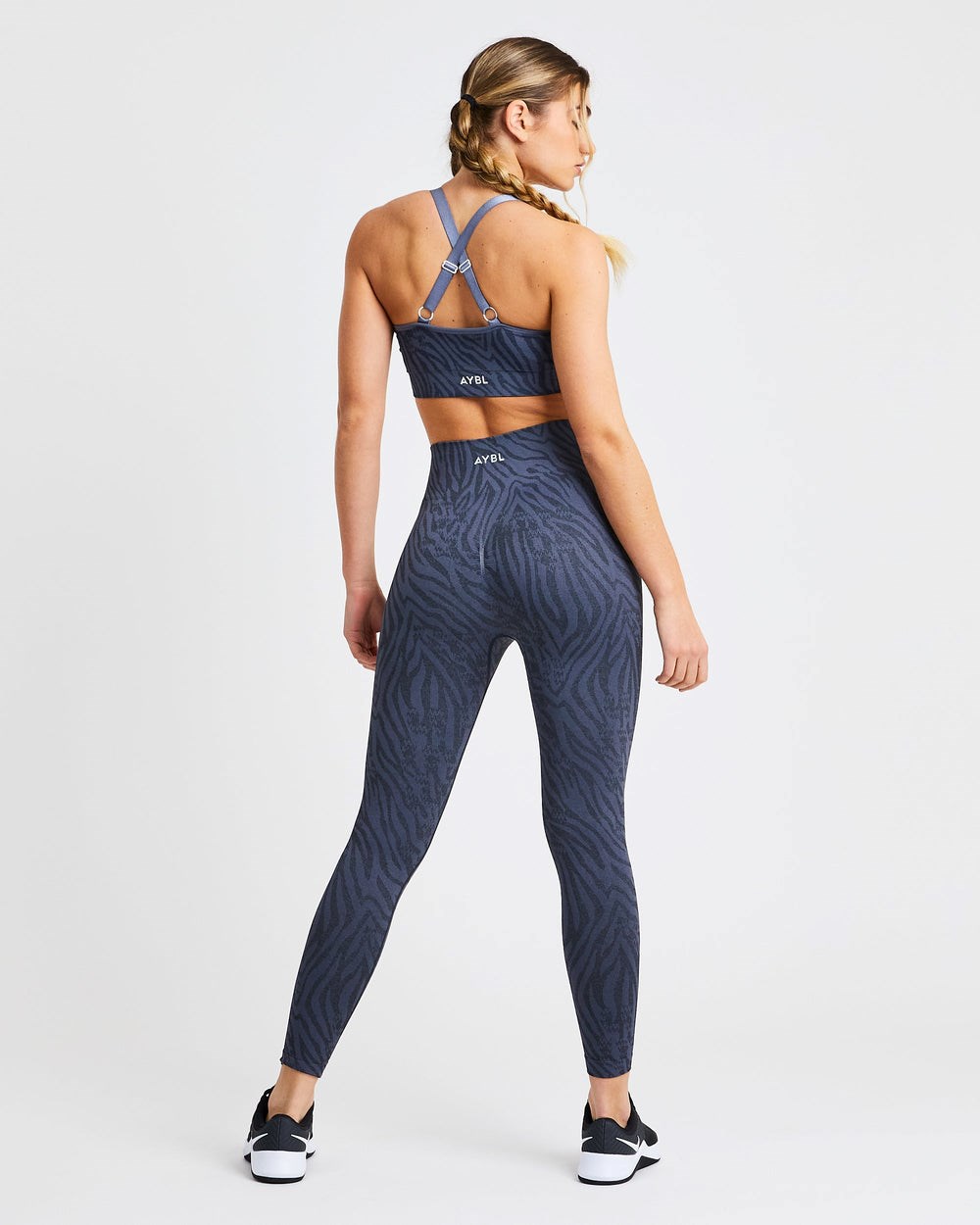 AYBL Evolve Animal Seamless Leggings Niebieskie | 961578-UPG