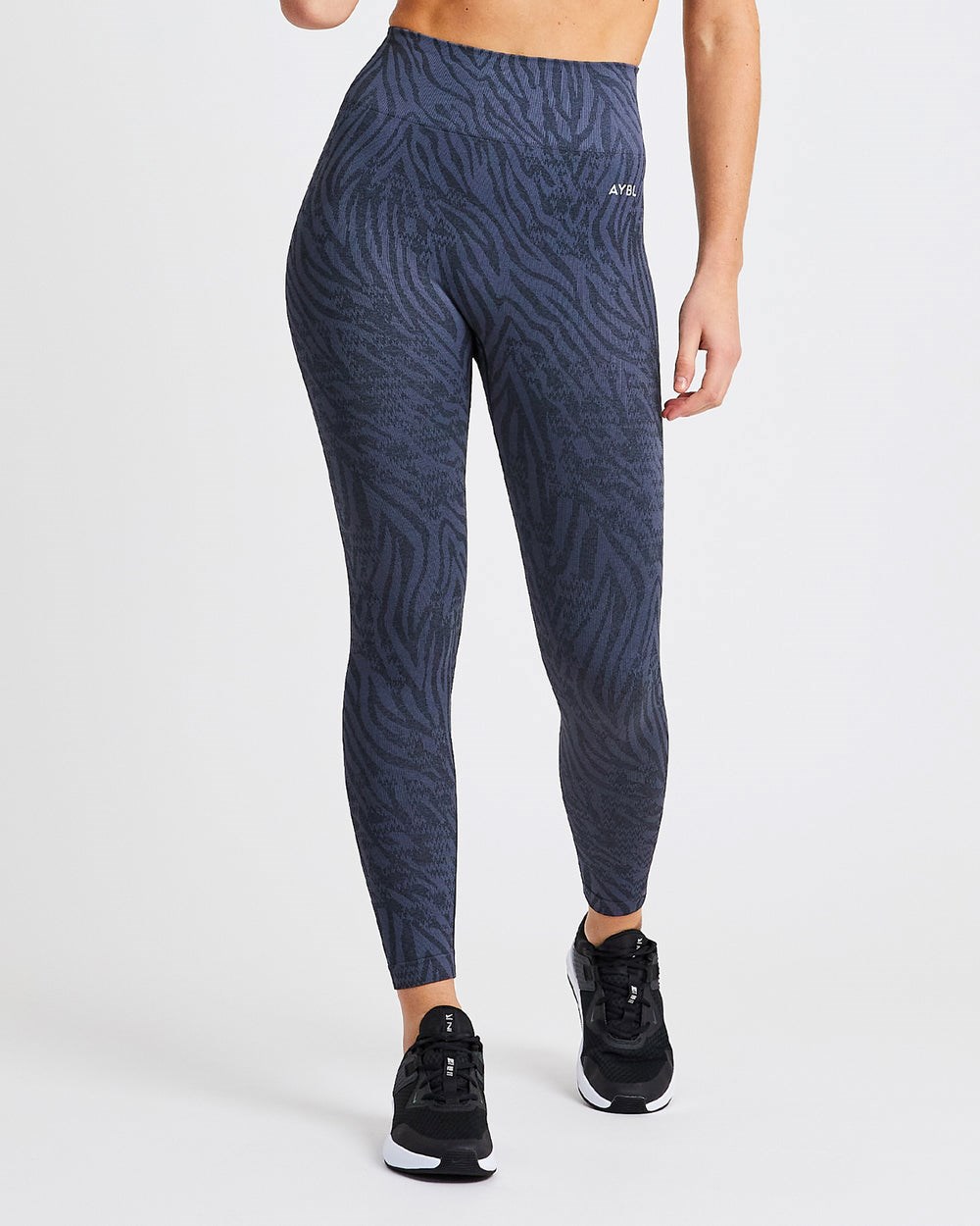 AYBL Evolve Animal Seamless Leggings Niebieskie | 961578-UPG