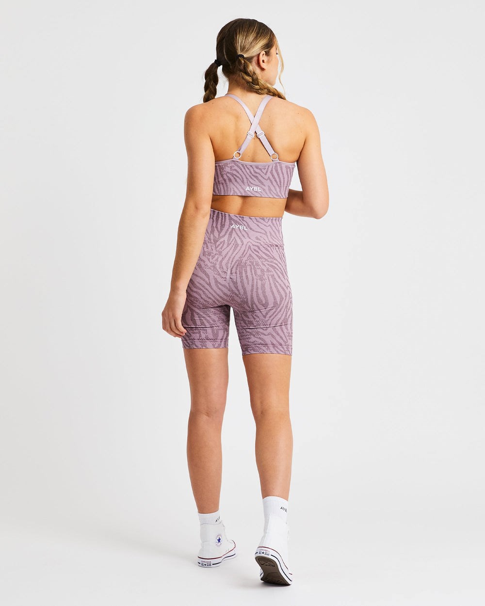 AYBL Evolve Animal Seamless Shorts Mauve Lilac | 468507-LMR