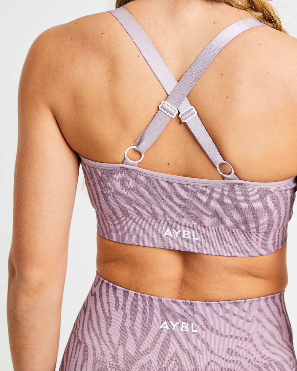 AYBL Evolve Animal Seamless Sports Bra Mauve Lilac | 814203-MBK