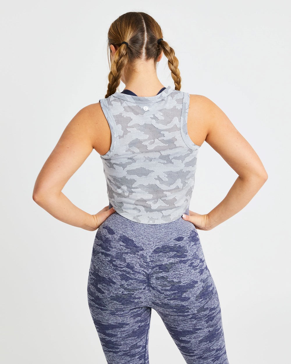 AYBL Evolve Camo Crop Vest Szare | 460523-OBN