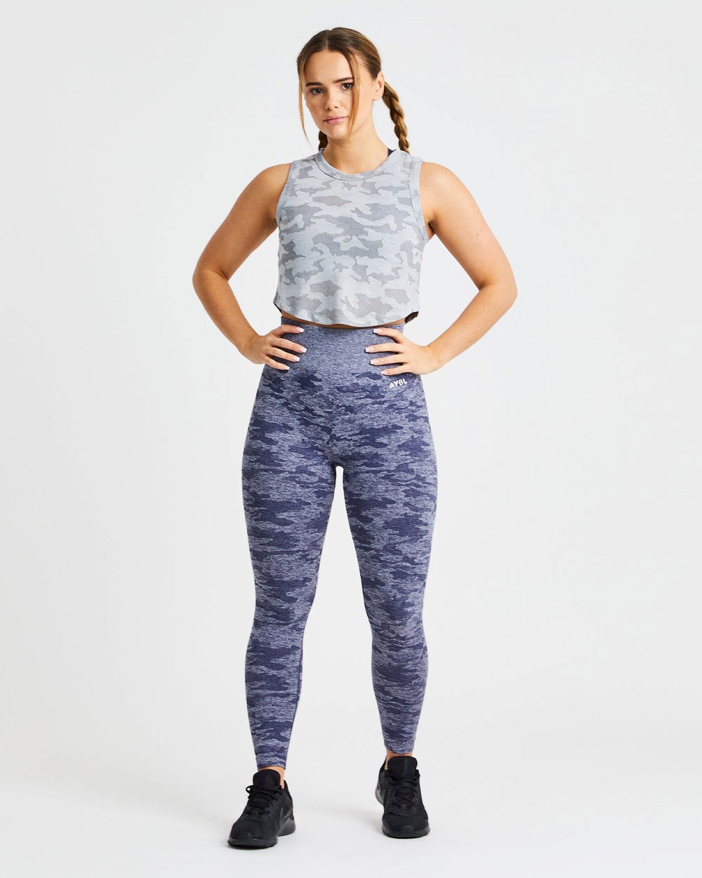 AYBL Evolve Camo Crop Vest Szare | 460523-OBN