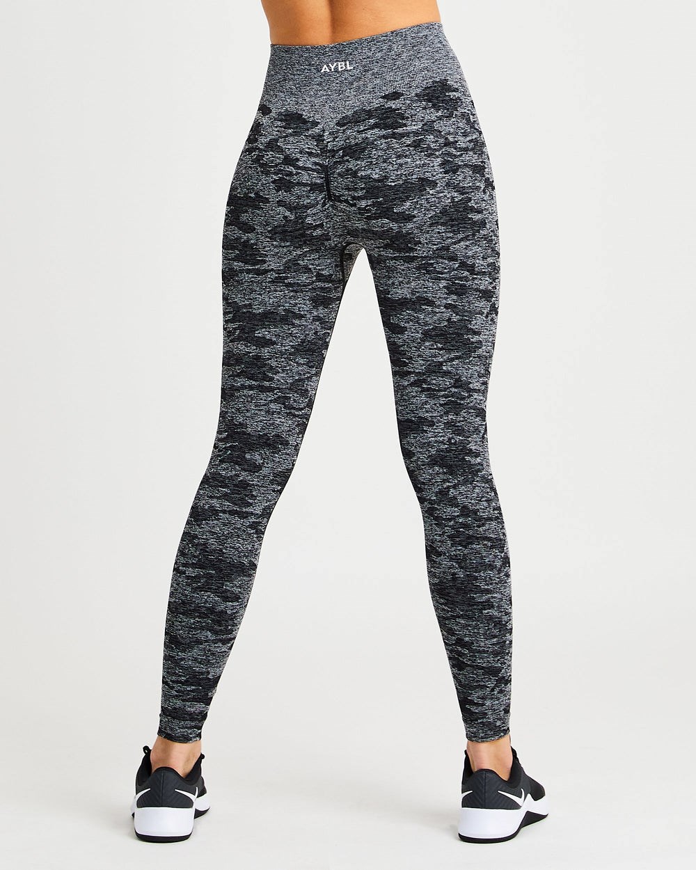 AYBL Evolve Camo Seamless Leggings Czarne | 283175-KPY