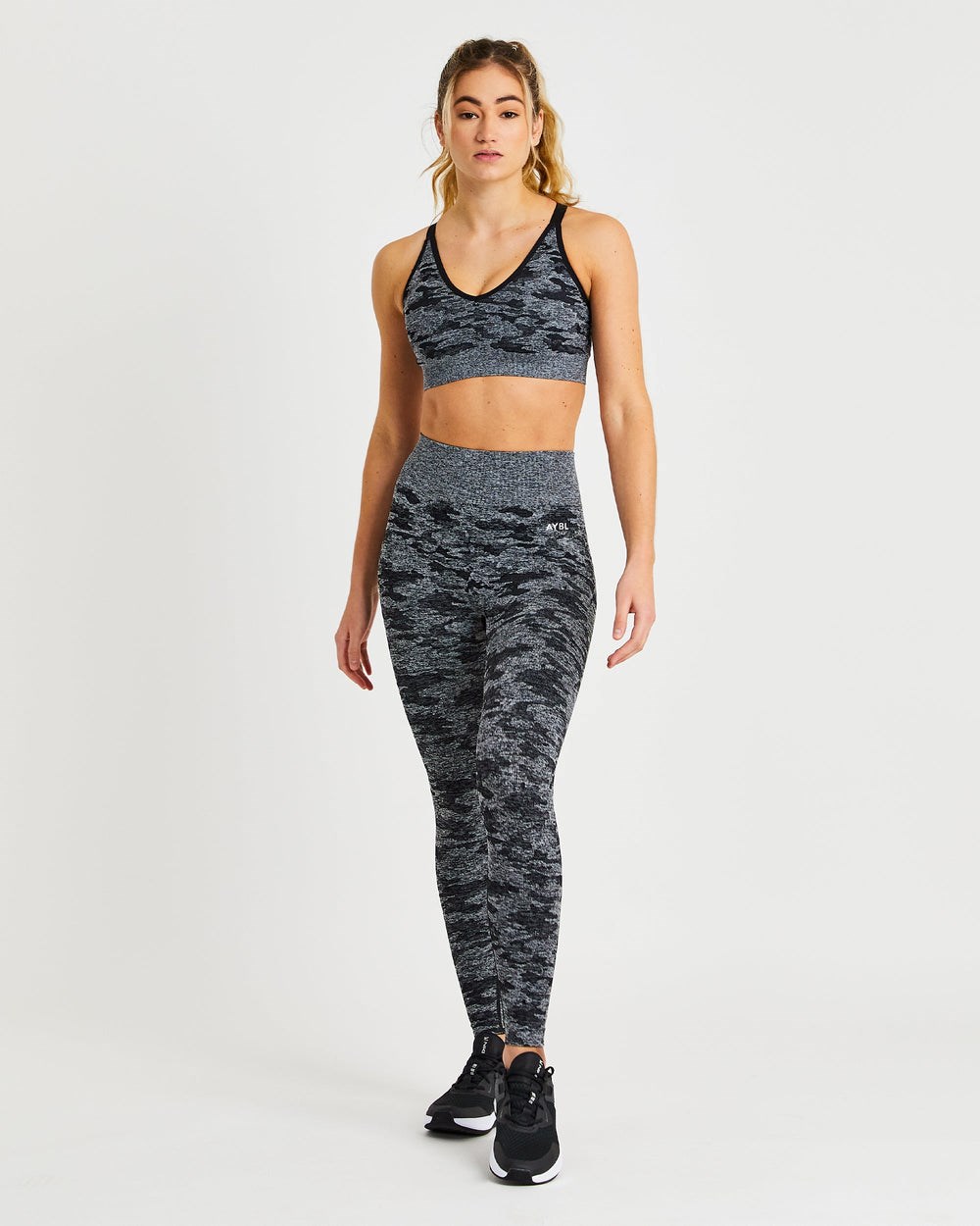 AYBL Evolve Camo Seamless Leggings Czarne | 283175-KPY