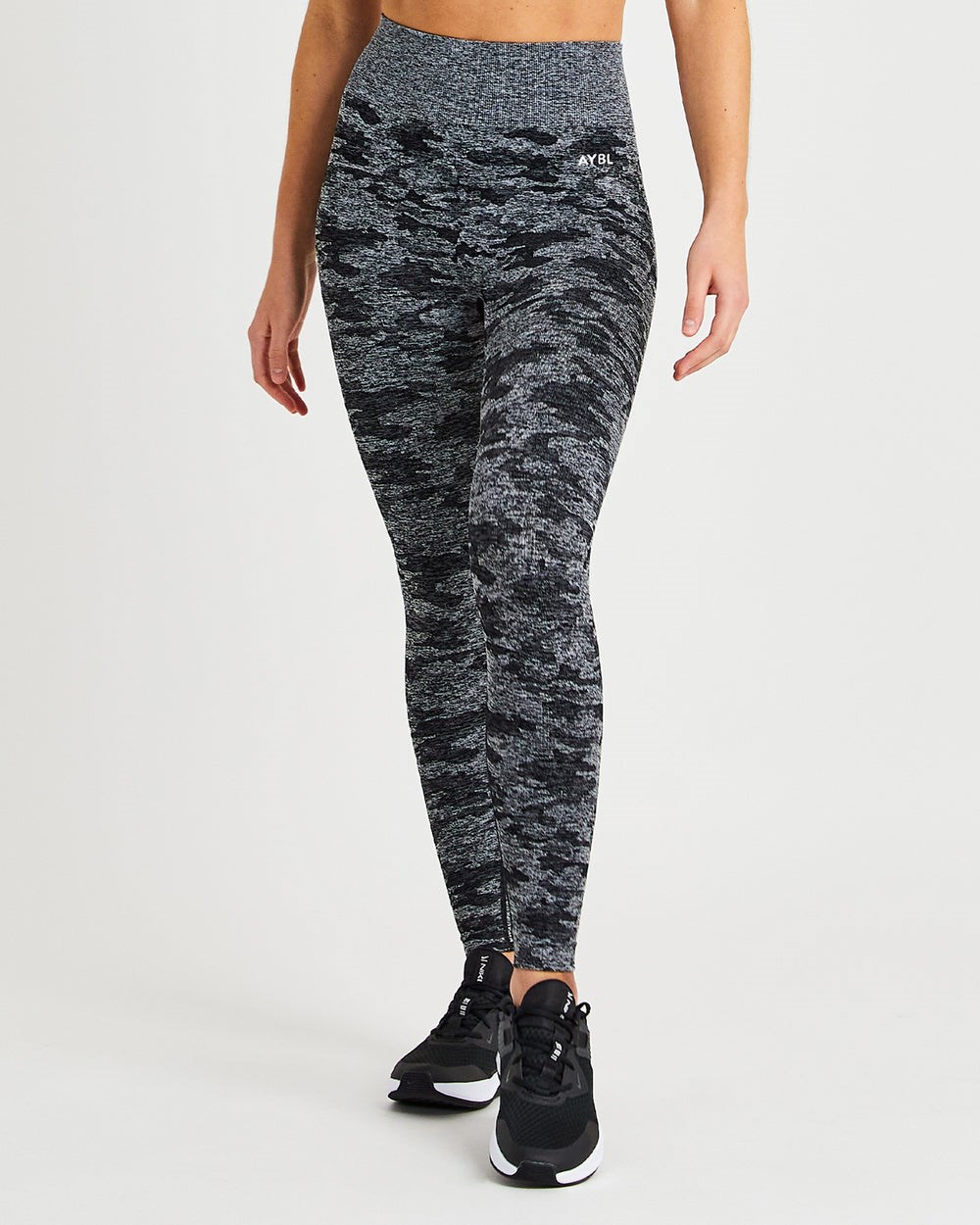 AYBL Evolve Camo Seamless Leggings Czarne | 283175-KPY