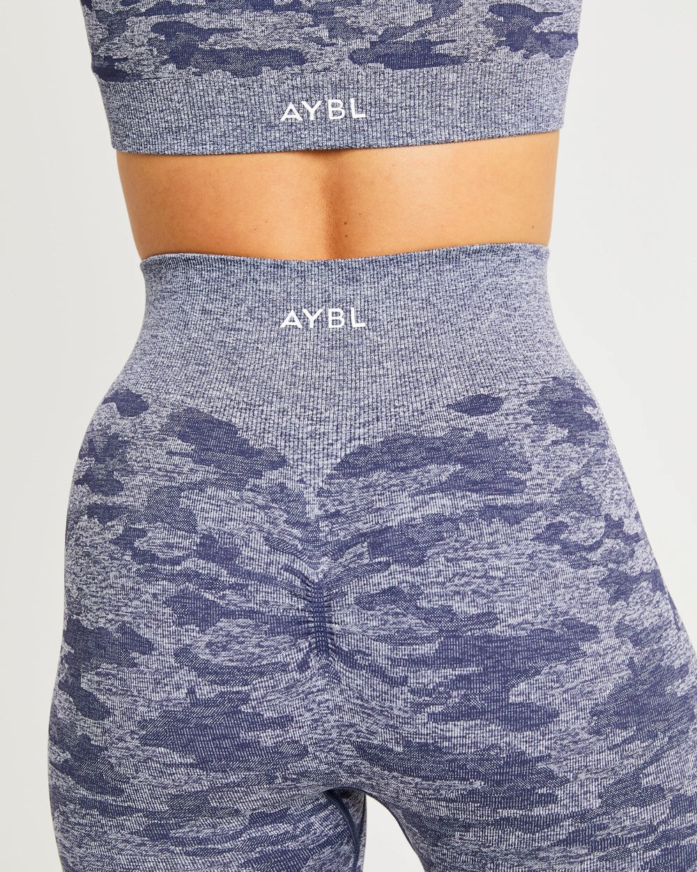 AYBL Evolve Camo Seamless Leggings Granatowe | 986742-JVX