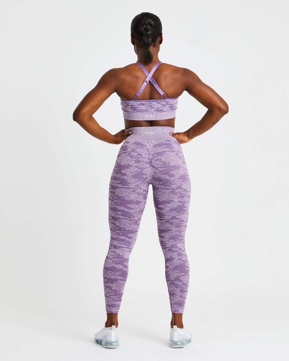 AYBL Evolve Camo Seamless Leggings Plum | 123904-OXP