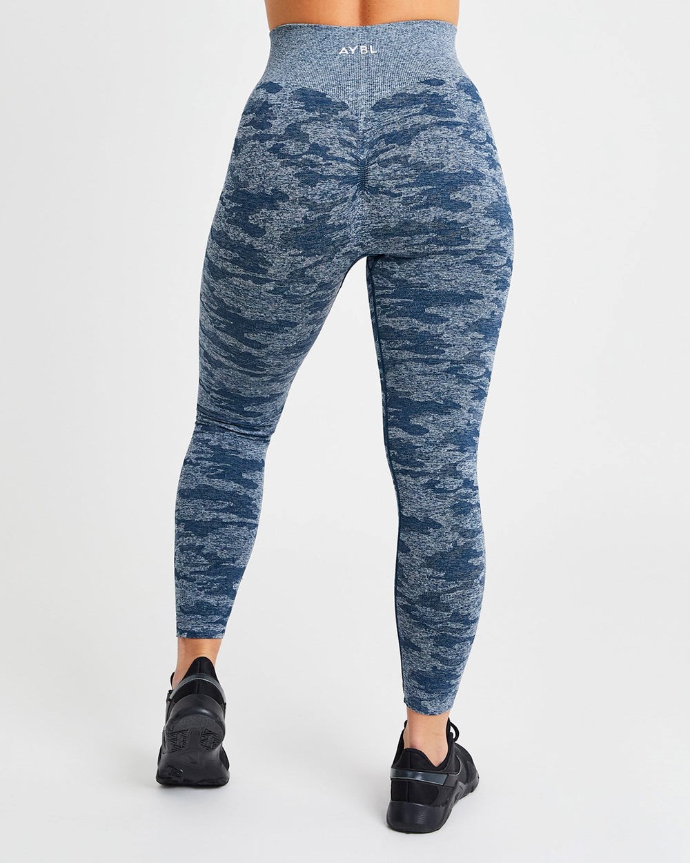 AYBL Evolve Camo Seamless Leggings Teal | 937148-UNQ