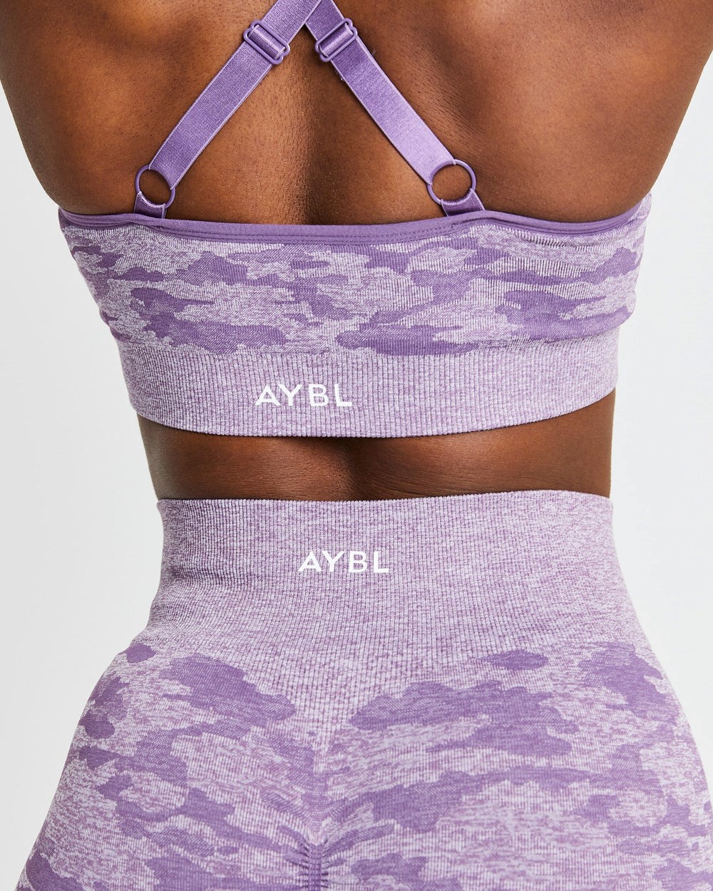 AYBL Evolve Camo Seamless Shorts Plum | 963572-ASG