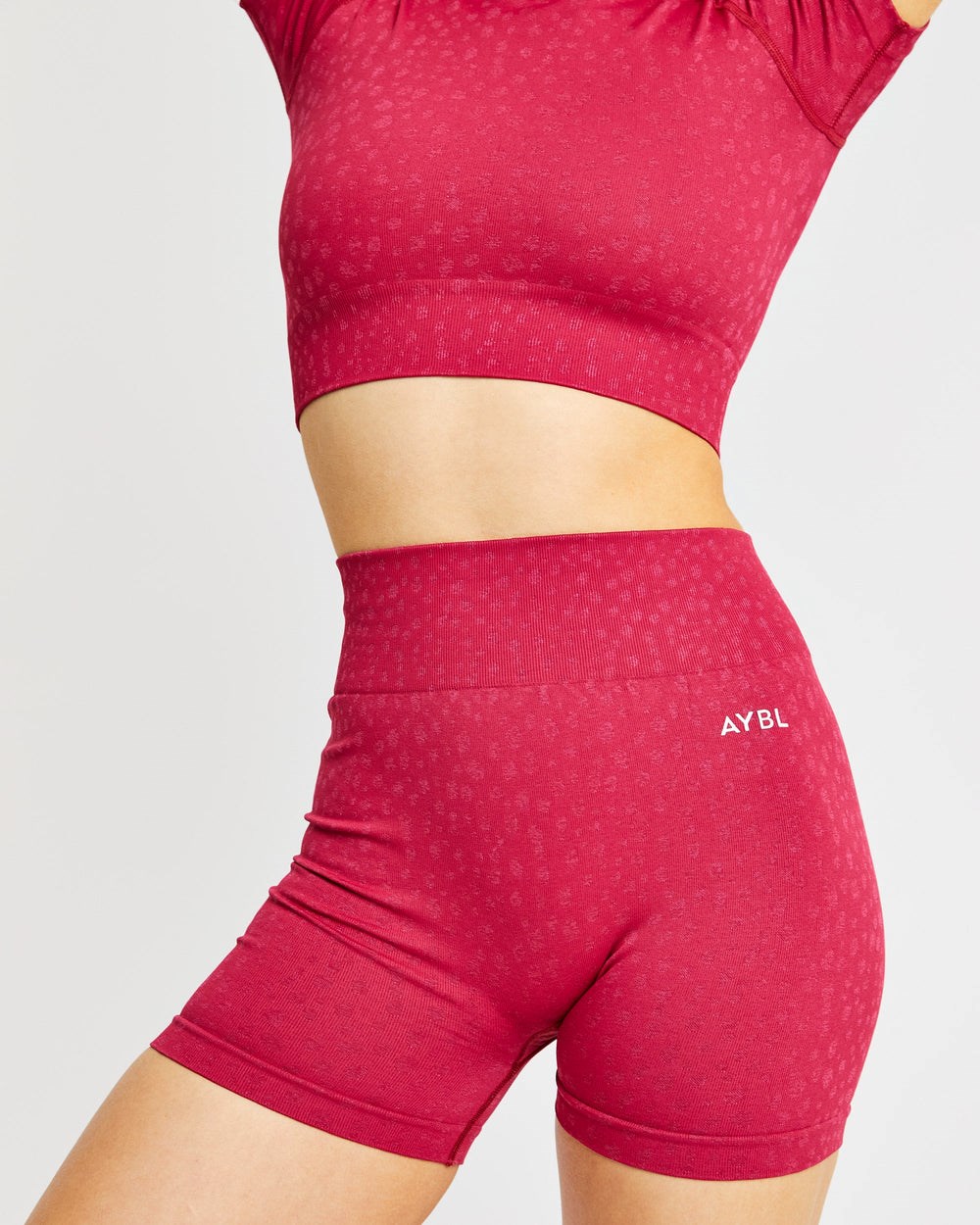 AYBL Evolve Speckle Seamless Crop Top Raspberry | 546201-EFZ