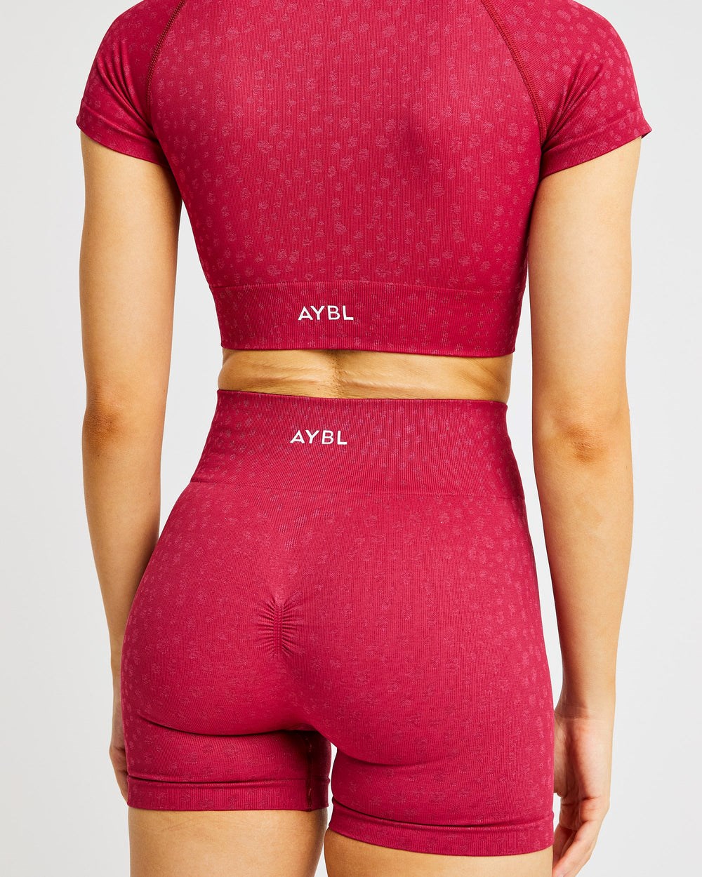 AYBL Evolve Speckle Seamless Crop Top Raspberry | 546201-EFZ