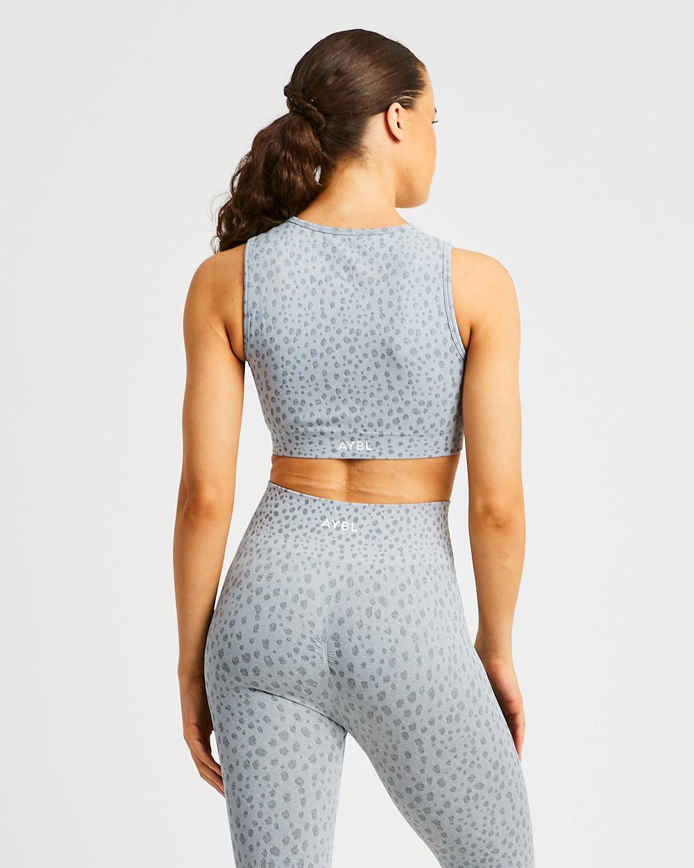 AYBL Evolve Speckle Seamless Crop Vest Głęboka Szare | 324180-OCP