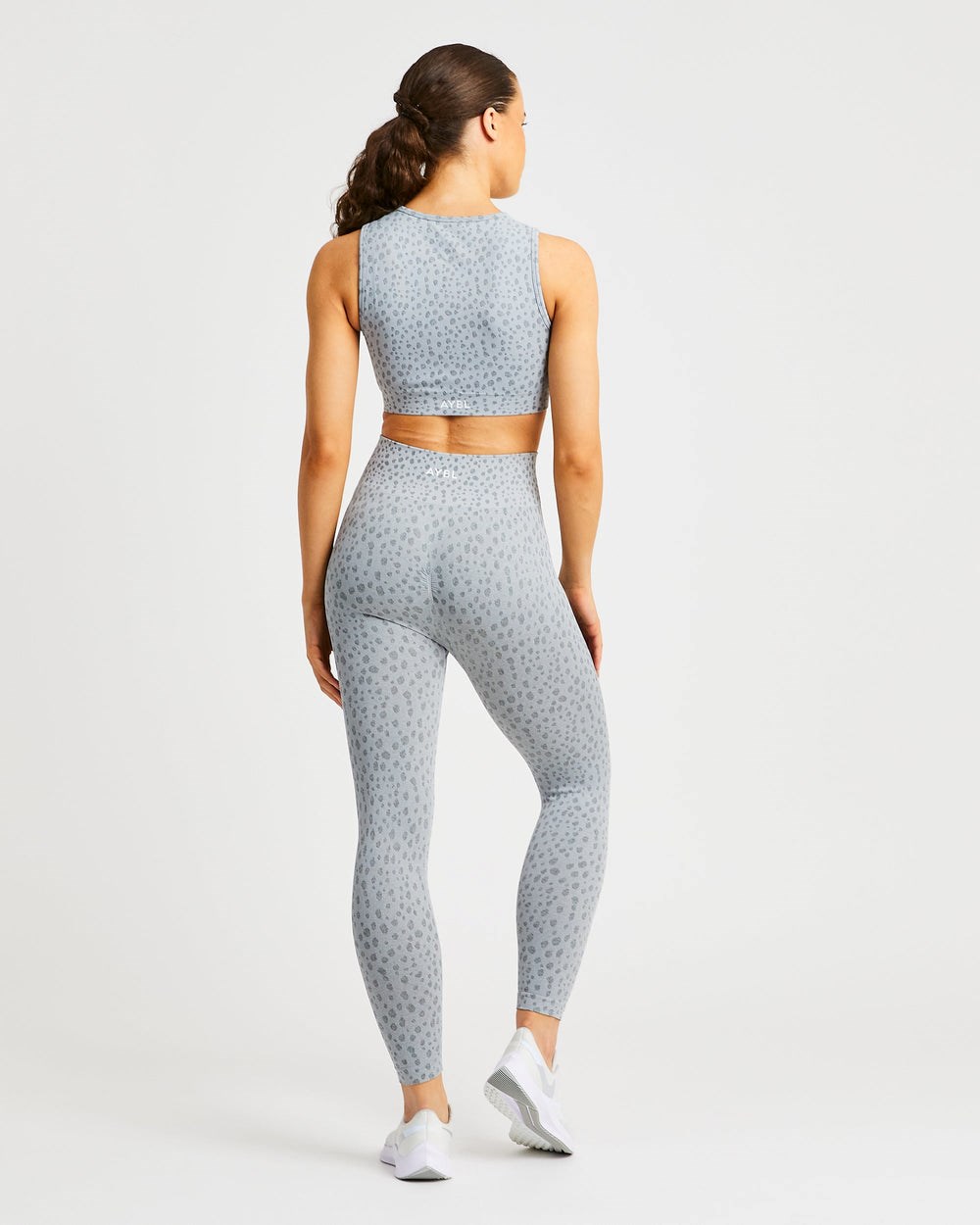 AYBL Evolve Speckle Seamless Crop Vest Głęboka Szare | 324180-OCP