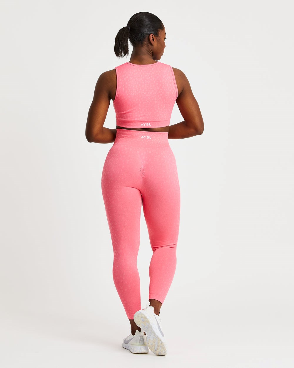 AYBL Evolve Speckle Seamless Crop Vest Koralowe Różowe | 516238-QZE