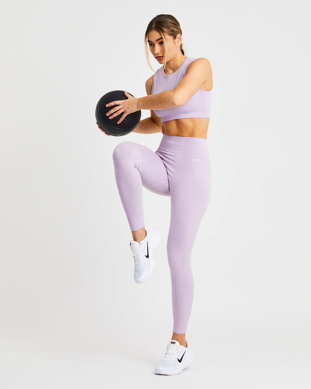 AYBL Evolve Speckle Seamless Crop Vest Lilac | 324795-GFM