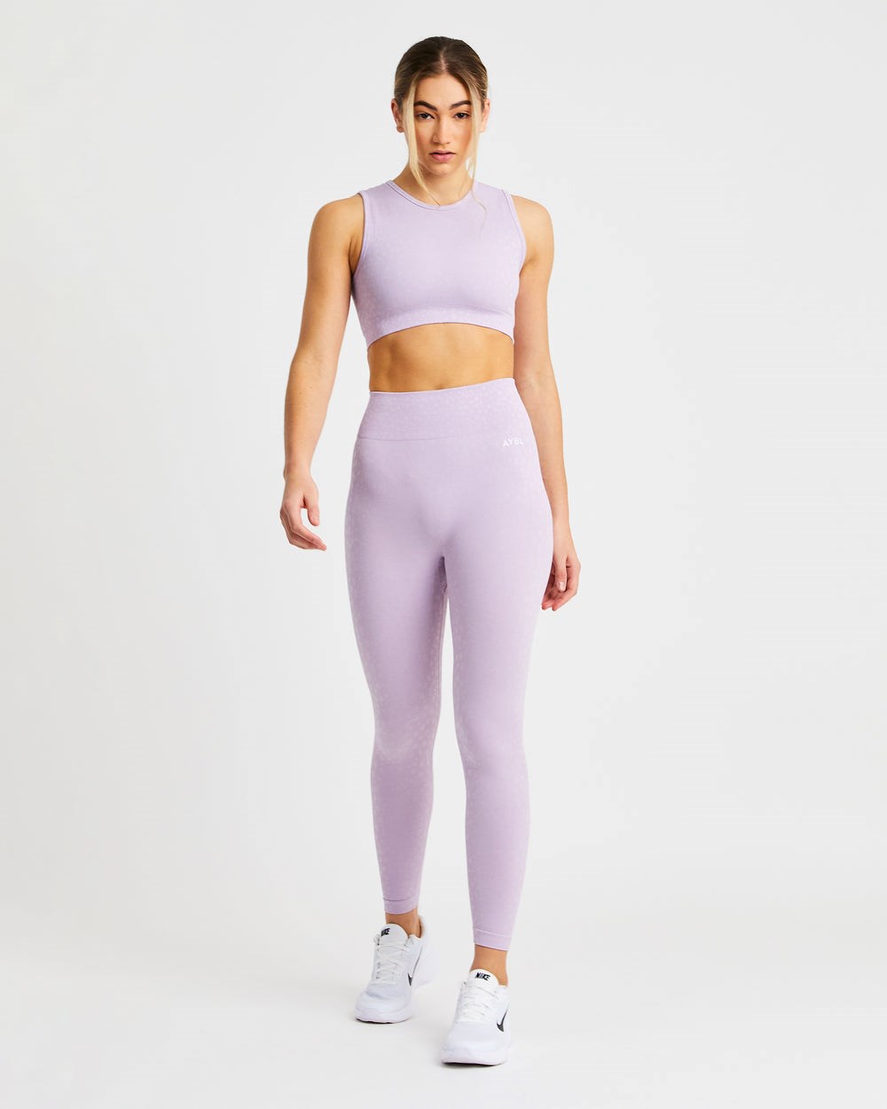 AYBL Evolve Speckle Seamless Crop Vest Lilac | 604825-DHR