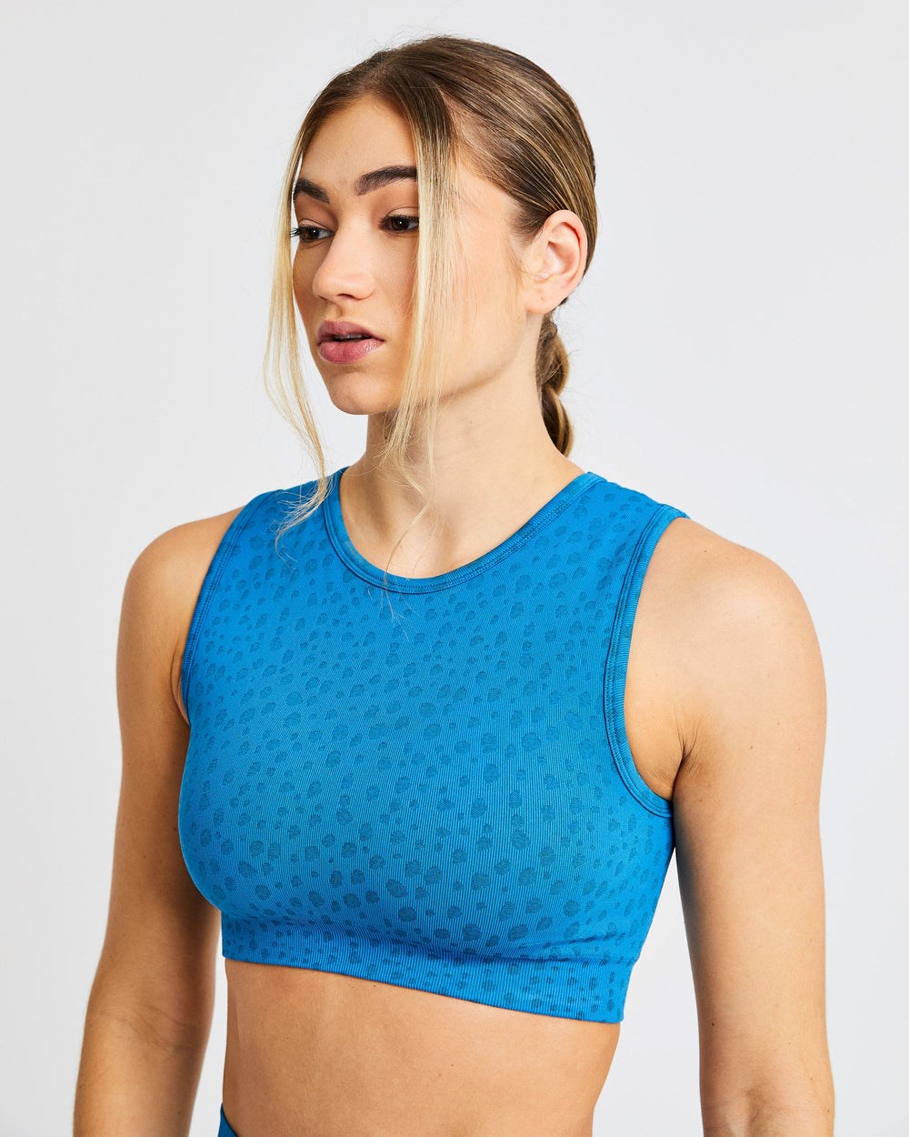 AYBL Evolve Speckle Seamless Crop Vest Niebieskie | 248165-QPW