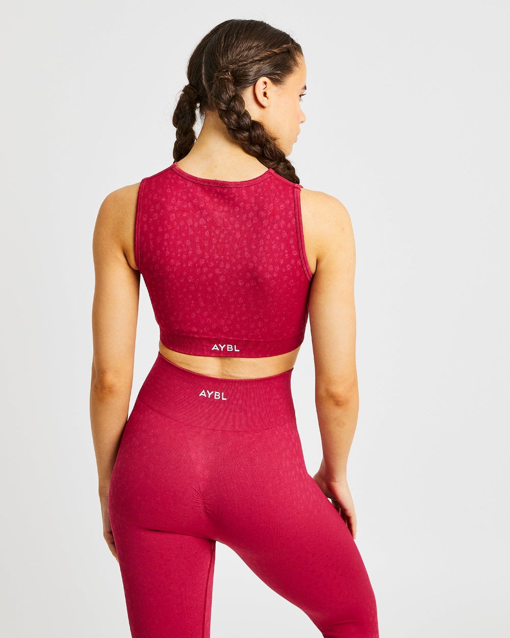 AYBL Evolve Speckle Seamless Crop Vest Raspberry | 069178-XDT