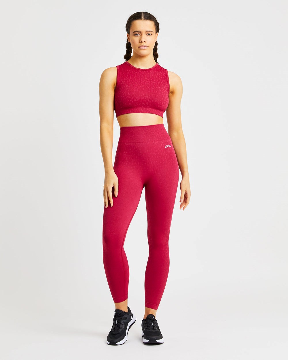 AYBL Evolve Speckle Seamless Crop Vest Raspberry | 069178-XDT