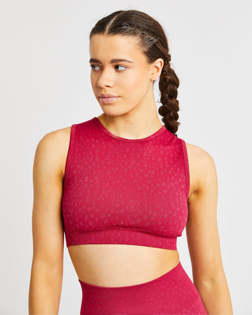 AYBL Evolve Speckle Seamless Crop Vest Raspberry | 069178-XDT