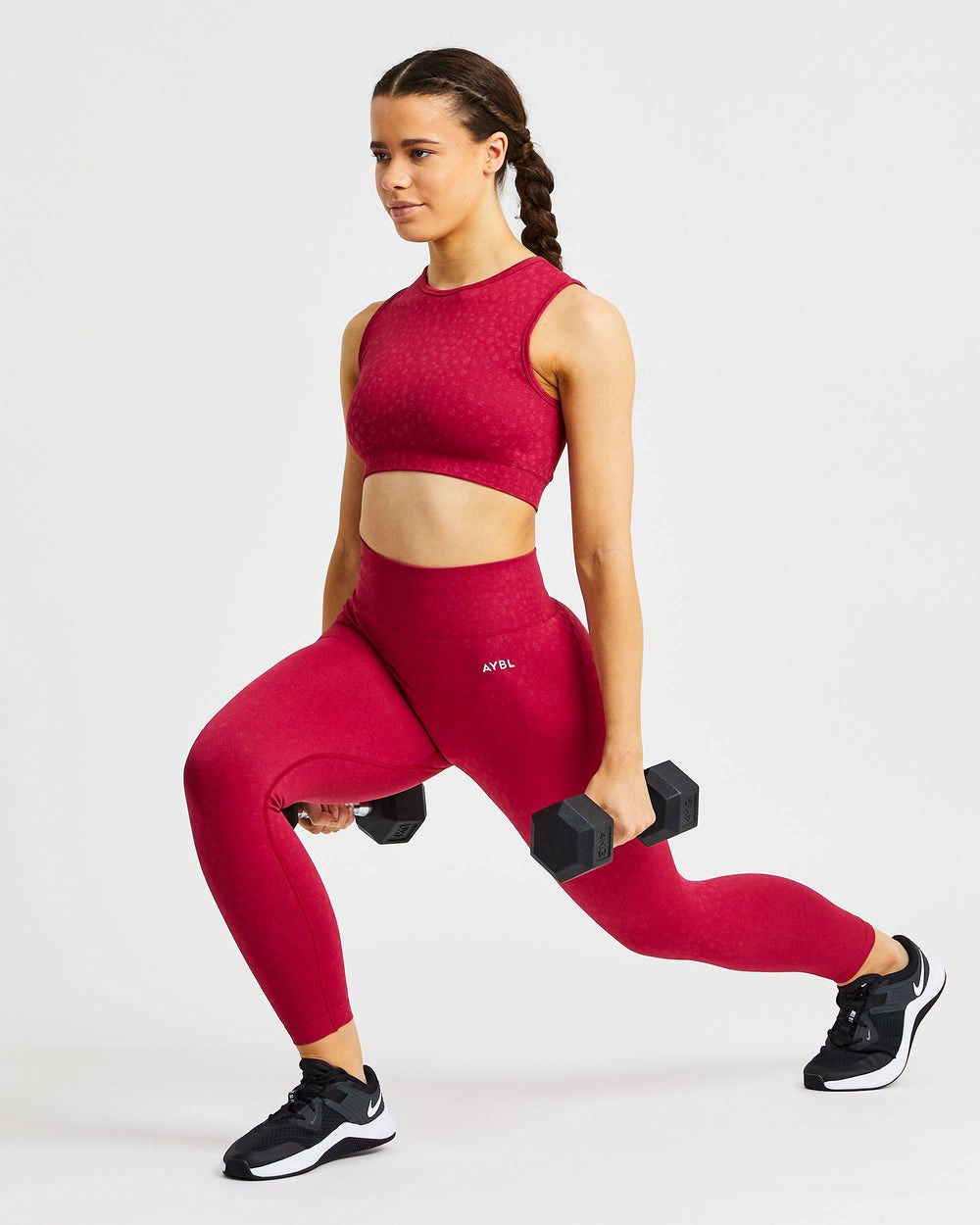 AYBL Evolve Speckle Seamless Crop Vest Raspberry | 069178-XDT