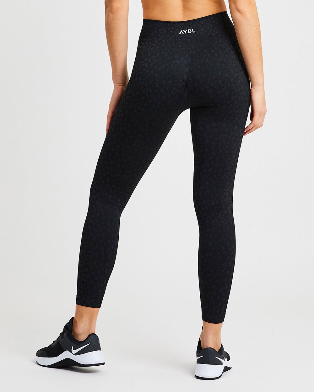 AYBL Evolve Speckle Seamless Leggings Czarne | 497531-IZQ