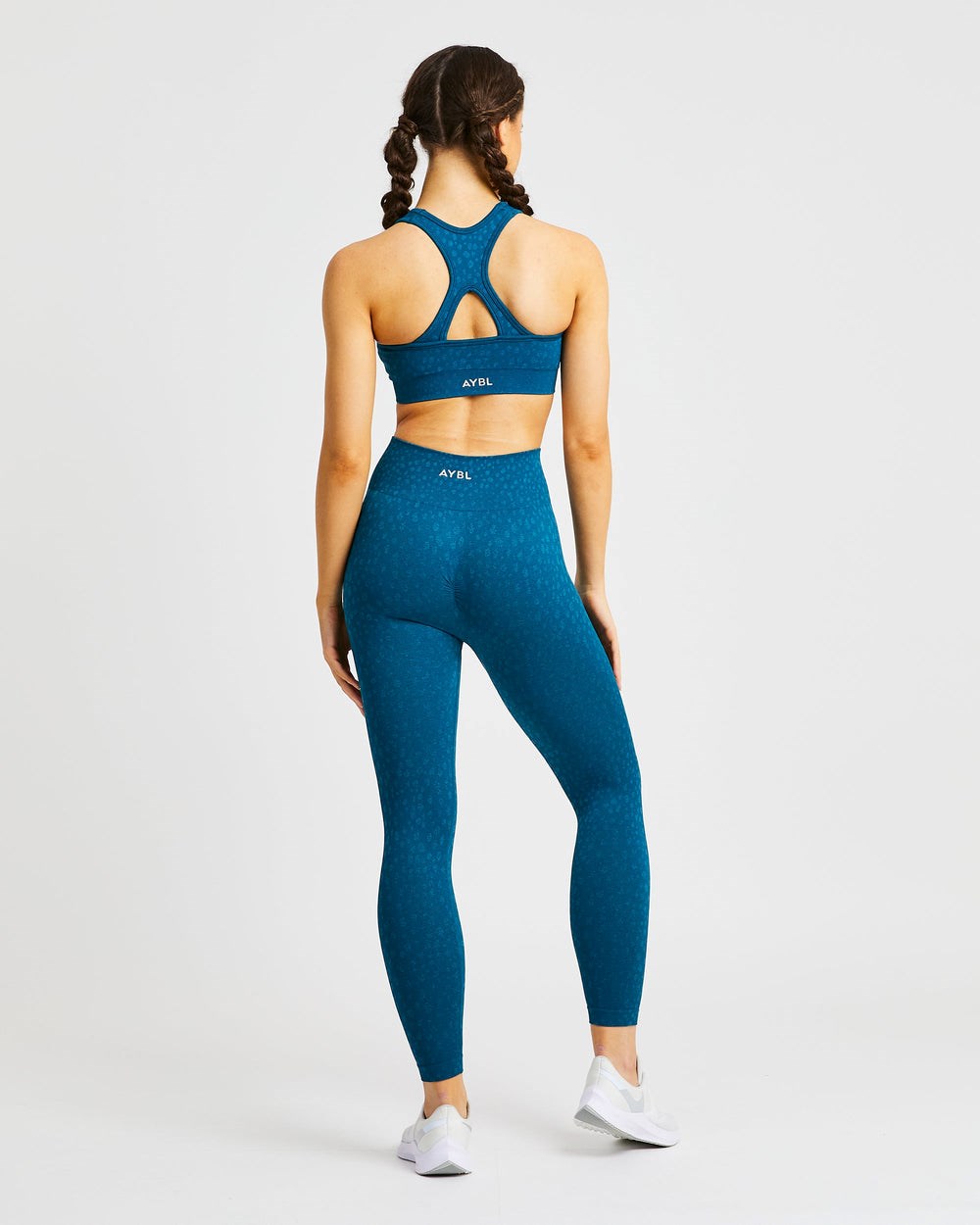 AYBL Evolve Speckle Seamless Leggings Teal | 913480-VIA