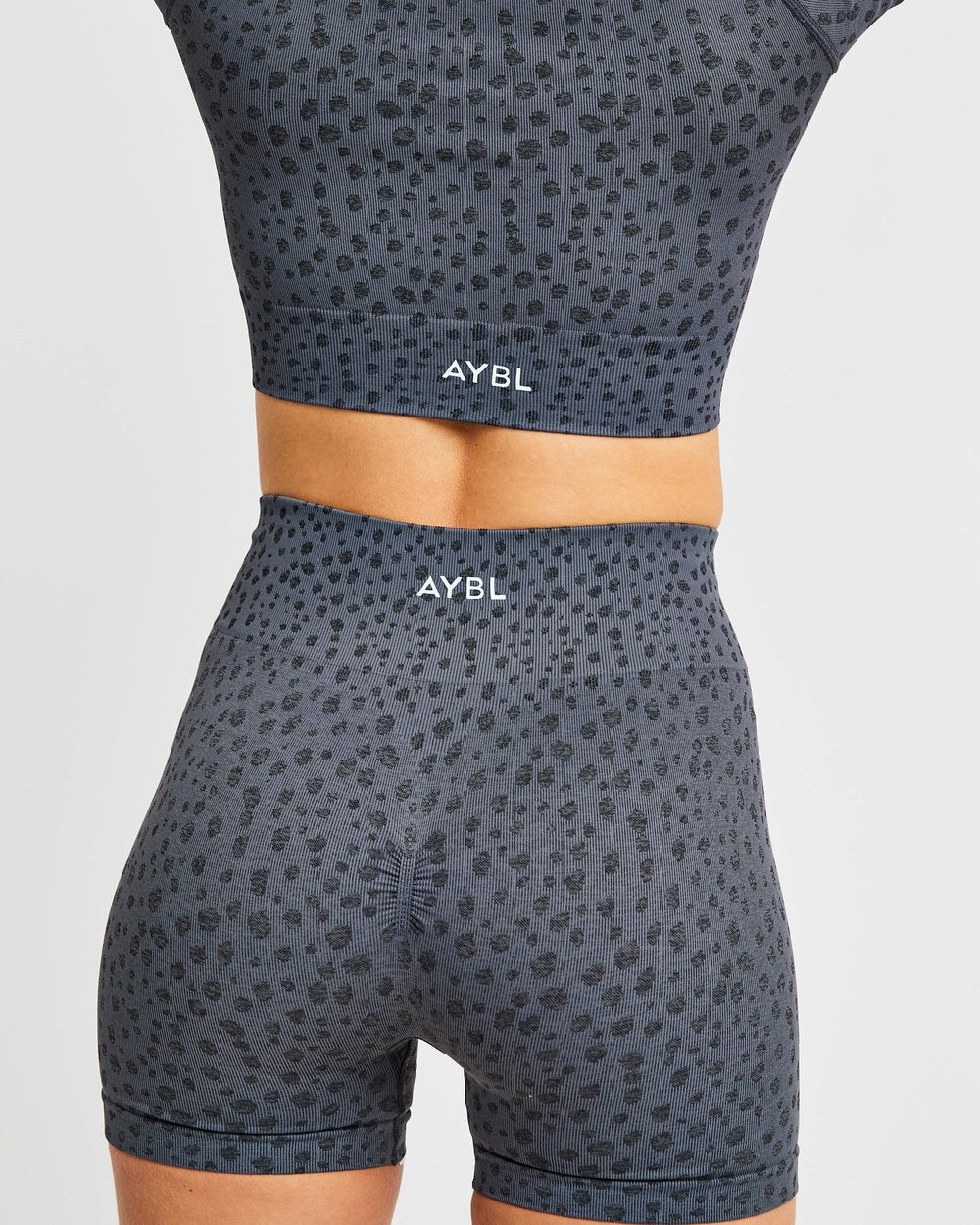 AYBL Evolve Speckle Seamless Shorts Charcoal | 143789-CQR