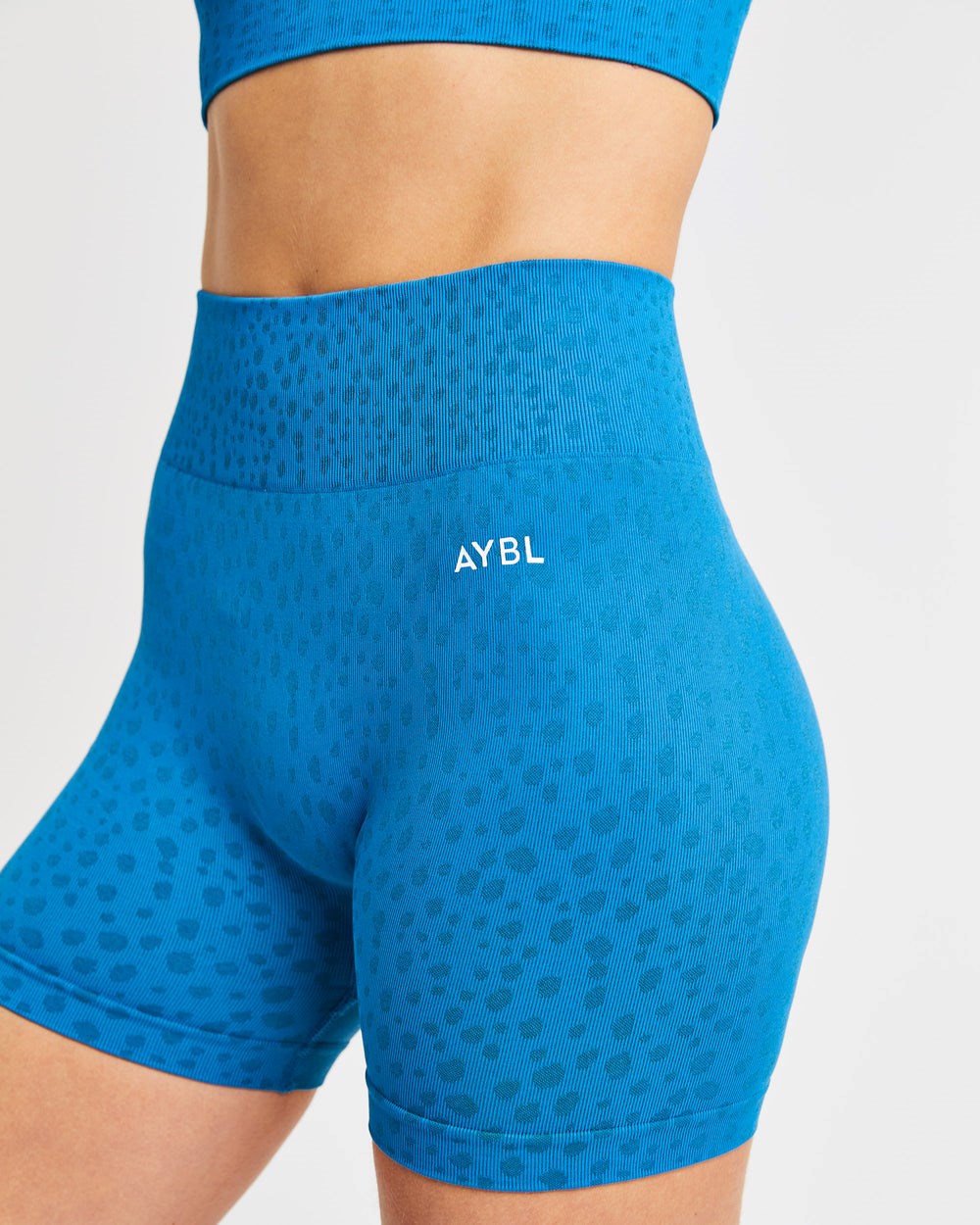 AYBL Evolve Speckle Seamless Shorts Niebieskie | 872390-SNI