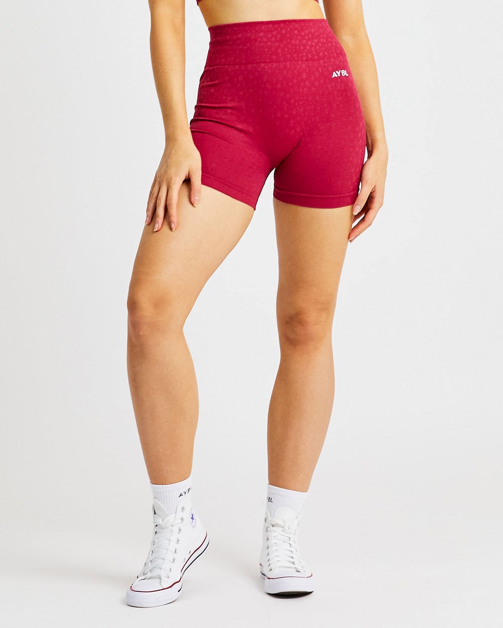 AYBL Evolve Speckle Seamless Shorts Raspberry | 085716-LWE