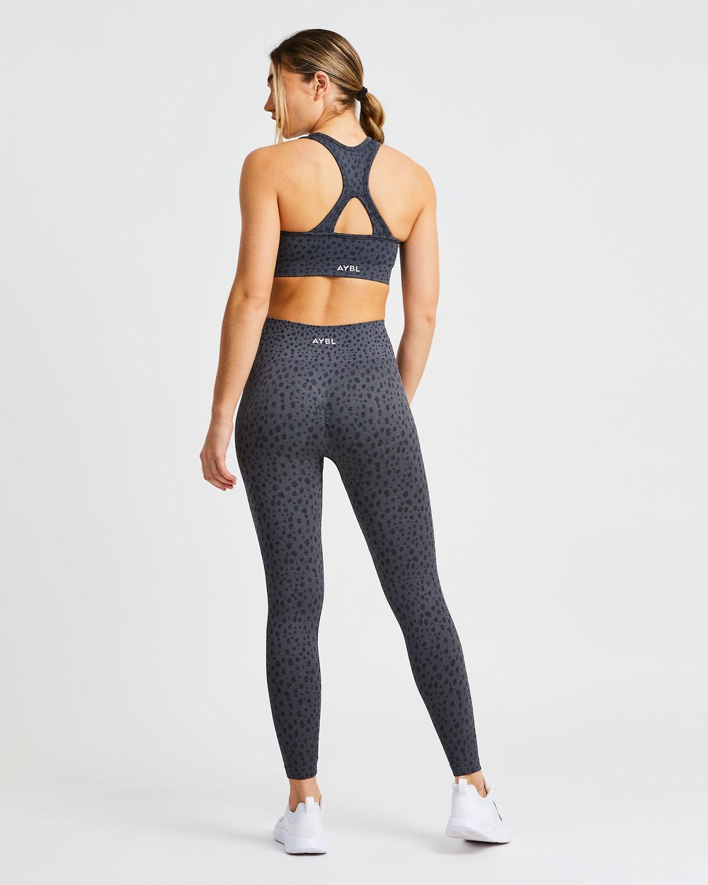 AYBL Evolve Speckle Seamless Sports Bra Charcoal | 275419-BAK