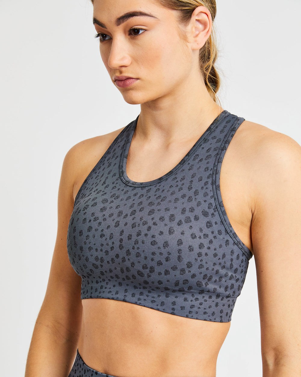 AYBL Evolve Speckle Seamless Sports Bra Charcoal | 275419-BAK