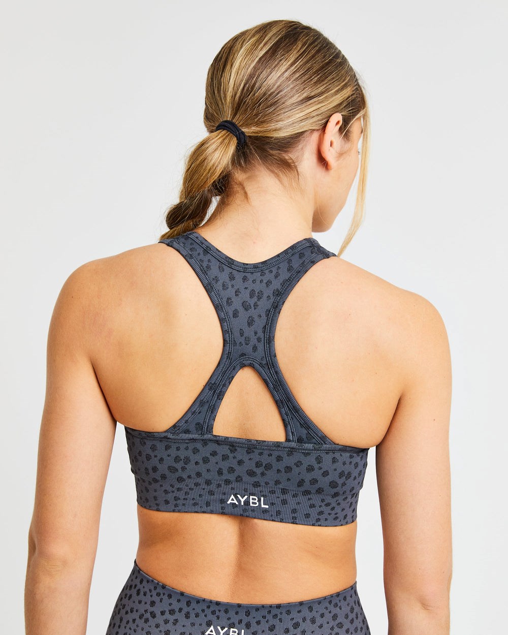 AYBL Evolve Speckle Seamless Sports Bra Charcoal | 275419-BAK