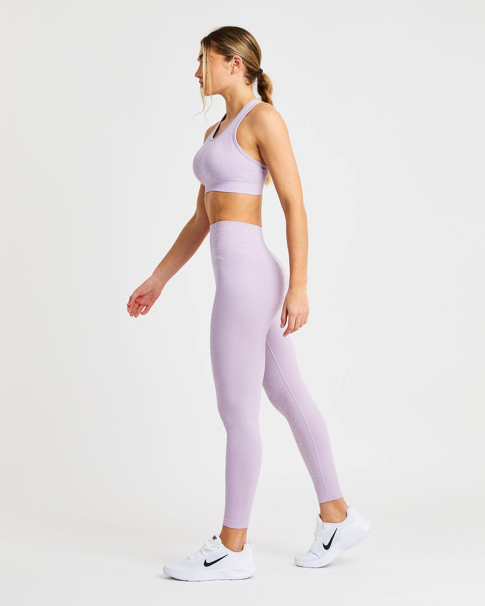 AYBL Evolve Speckle Seamless Sports Bra Lilac | 360421-OMZ