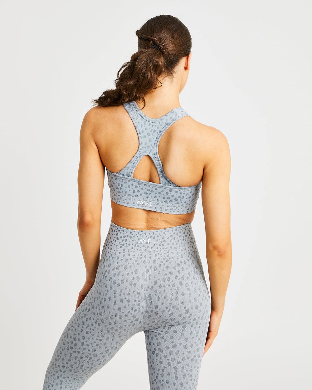 AYBL Evolve Speckle Seamless Sports Bra Głęboka Szare | 596708-PCO