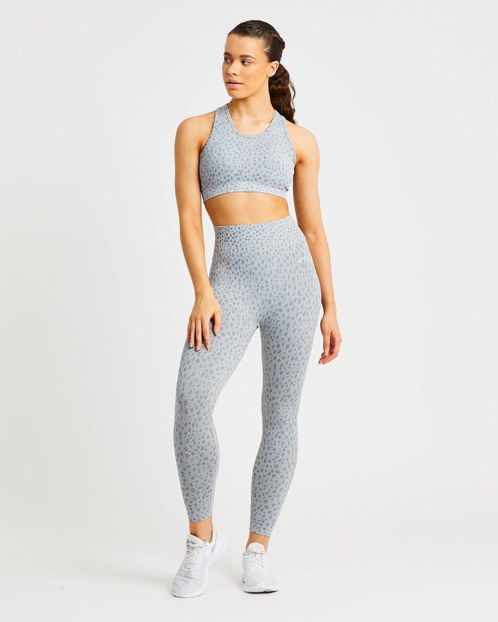 AYBL Evolve Speckle Seamless Sports Bra Głęboka Szare | 596708-PCO