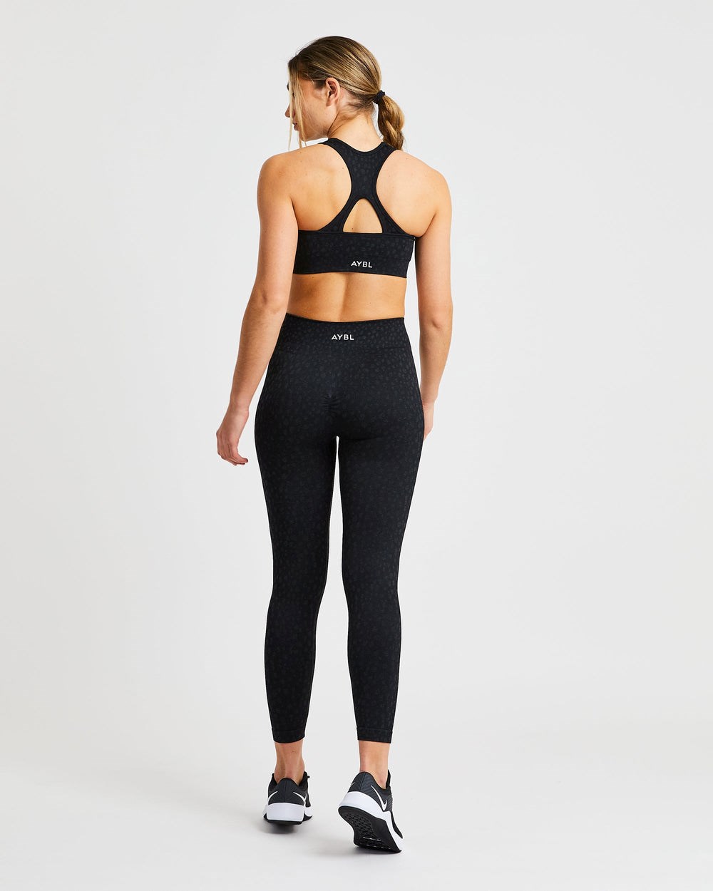 AYBL Evolve Speckle Seamless Sports Bra Czarne | 904687-OFG