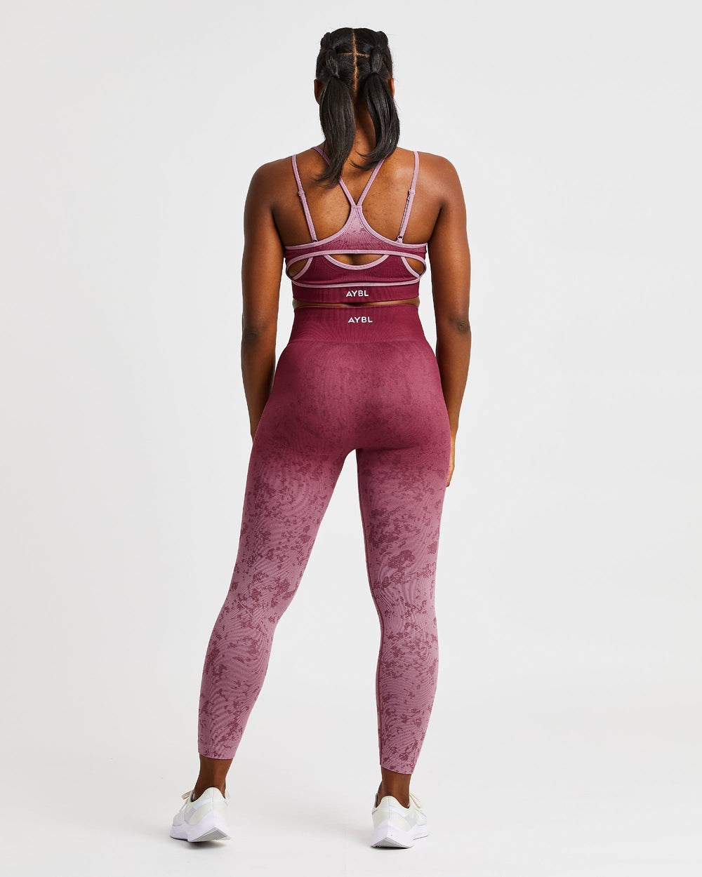 AYBL Flare Seamless Leggings Plum | 541670-HEA