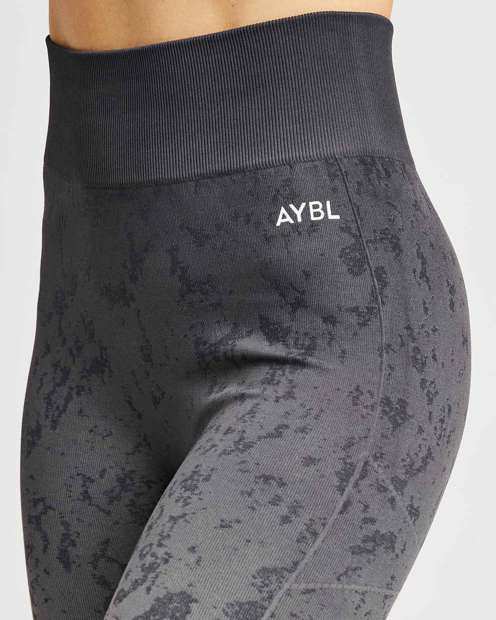 AYBL Flare Seamless Leggings Szare | 089614-WOP