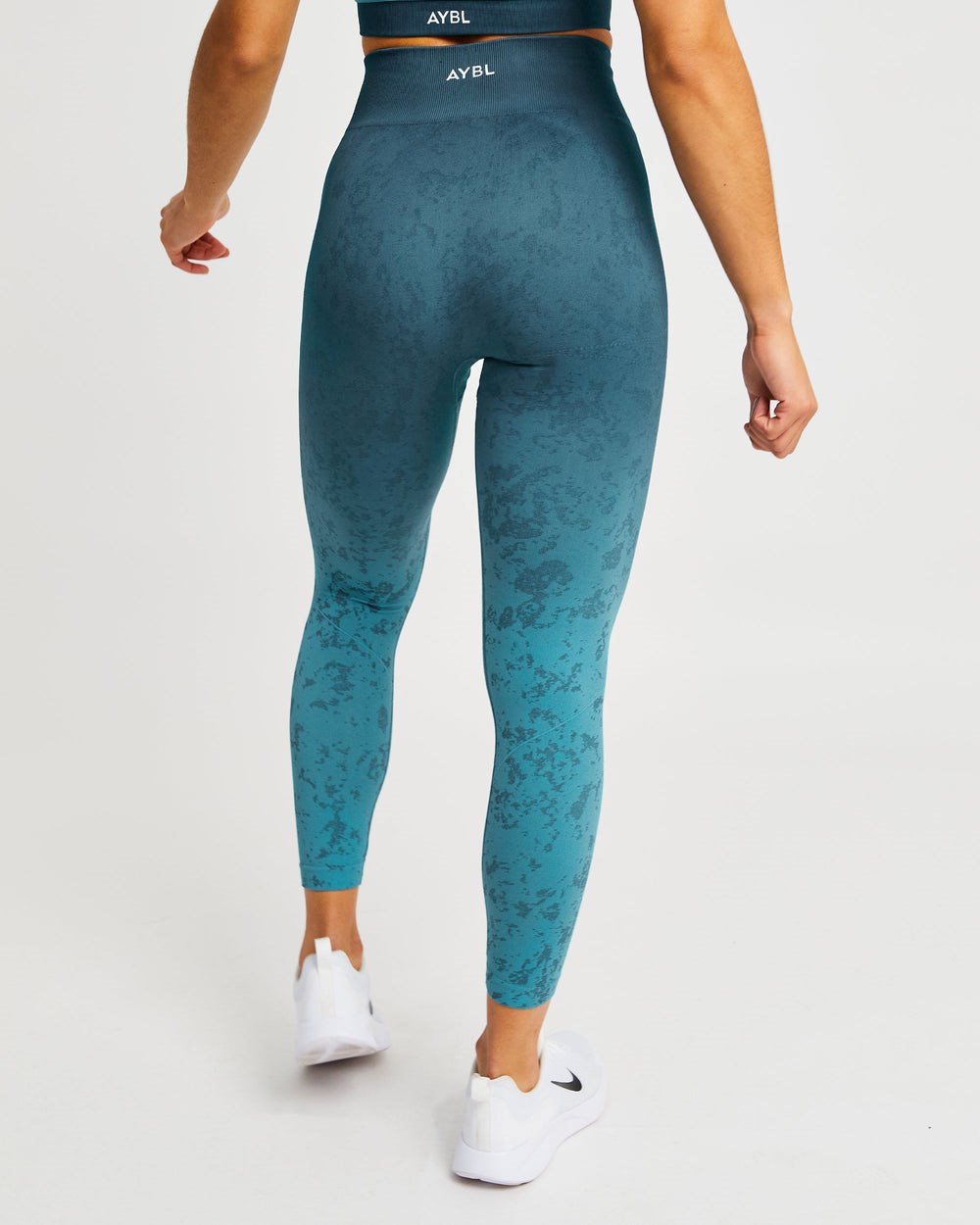 AYBL Flare Seamless Leggings Teal | 951426-MPZ