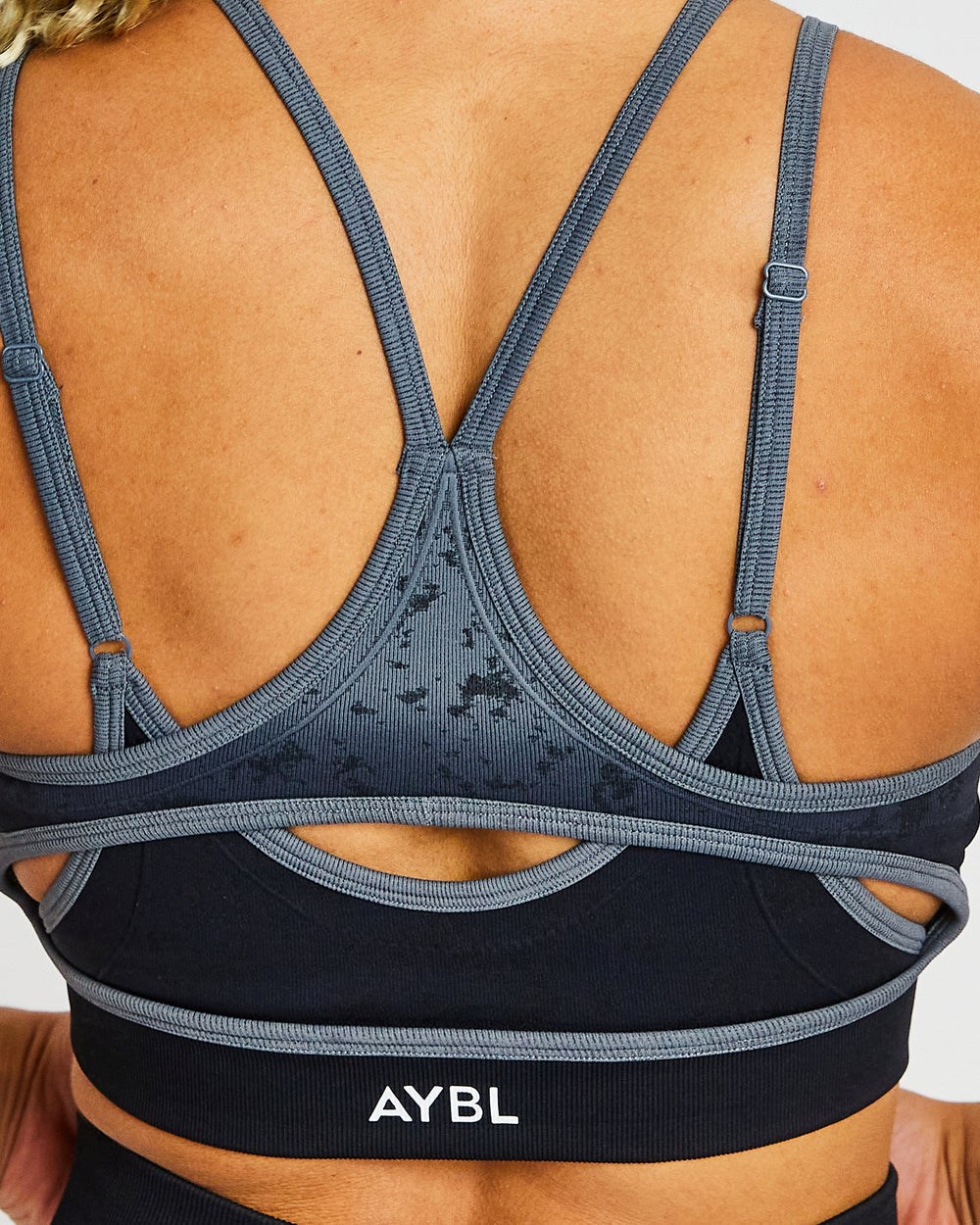 AYBL Flare Seamless Sports Bra Czarne | 951428-YZK