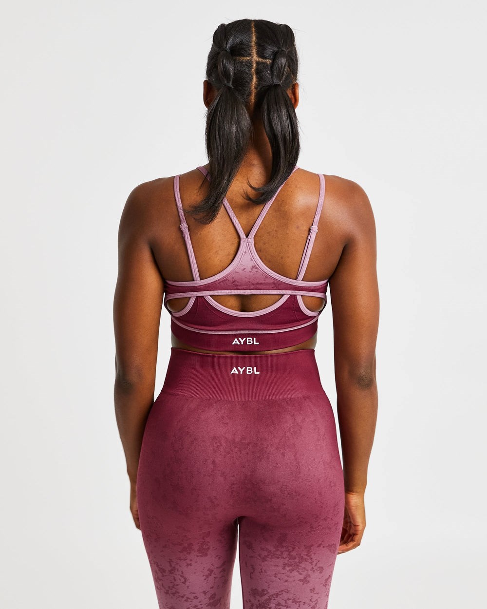 AYBL Flare Seamless Sports Bra Plum | 829167-XMB