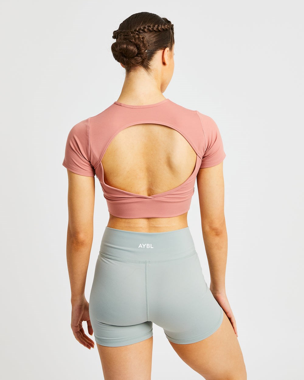 AYBL Flow Crop Top Różowe | 753064-GQR